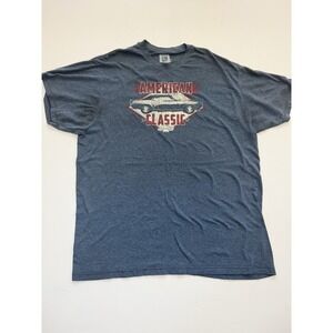 GM Official Licensed Chevrolet Blue Graphic Print Crew Neck T-Shirt Men's XL